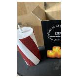 Baquler 3 Pcs Christmas Flameless Candles Candy Cane LED Pillar Candle Peppermint Glitter Stripe Red and White Battery Operated Candlestick for Xmas Party Holiday Table Centerpiece Home Decoration