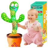 Baby Toys Interactive, Dancing Talking Cactus Toy Volume Adjustable, Mimicking Singing Repeating, Easter Gifts / Easter Basket Stuffers for Baby Toddler, Toddler Infant Baby Toys Gifts for Boys Girls