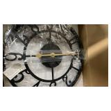 LEIKE Arabic Numeral Wall Clock 12IN Battery Operated Black, Silent Non Ticking, Wall Clocks for Living Room Decor, Small Classic for School, Office, Home, Kitchen, Bedroom