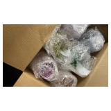 ColoVie Martini Glasses Set of 6 - Cocktail Glasses - 8oz Stemless Margarita, Bar, Dessert Glass - Colored Liquor Drinking Glassware - Cosmo, Manhattan, Espresso Martini - Cocktail Party Gift for Her