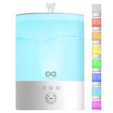Everlasting Comfort 2.5L Top Fill Humidifier for Bedroom â Quiet, Easy to Fill & Clean, 24HR Runtime, Night Lights, Timer, Ultrasonic Cool Mist, Auto Shut-Off, Essential Oil Diffuser - White
