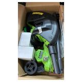 SEYVUM String Trimmer, 20V 12-inch Cordless Weed Wacker with Auto Line Feed, 2 X 2.0Ah Battery Powered Lawn Edger with 8 Pcs Grass Cutter Spool Line, Fast Charger Included, Green