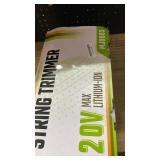 SEYVUM String Trimmer, 20V 12-inch Cordless Weed Wacker with Auto Line Feed, 2 X 2.0Ah Battery Powered Lawn Edger with 8 Pcs Grass Cutter Spool Line, Fast Charger Included, Green