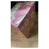 Medication Combination Lock Boxes with Code for Personal Items, Rainbow Medicine Lockbox for Documents 10 x 7.25 x 7.75 Inches Plaid Gold Purple