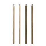 HALIGATE Polished Brass M10 Threaded Extension Rod for Pendant Light, Island Lighting, Chandeliers,Lighting Fixture downrods & Stems,12 Inches