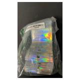 Funfery 100 pc Mylar Holographic Bags Packaging Bags,2.4x3.9in Clear Resealable Smell Proof Bag Foil Pouch Bag for Party Favor,Food Storage Baggies Packaging for Small Business
