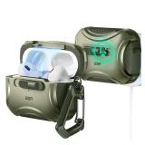 ESR for AirPods Pro 2 Case (2023/2022/2019, 2nd/1st Gen), Compatible with AirPods Pro 2nd Generation (USB-C/Lightning Cable), Effortless MagSafe, Drop-Proof Lock, Easy Open, Cyber Series,Army Green