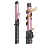 Wavytalk Rotating Curling Iron, Curl Cycle, 1 Inch Automatic Curling Wand for Long Hair, Get Effortless Curls with Self Spinning Barrel up to 430Â°F with Home Button, Dual Voltage, Rose Gold