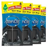LITTLE TREES Car Air Freshener | Vent Wrap Provides Long Lasting Scent, Invisibly Fresh | New Car Scent, 16 Air Fresheners