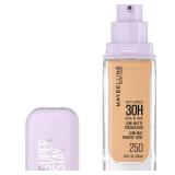 Maybelline Super Stay Lumi-Matte Foundation, Lightweight and Buildable Full Coverage Foundation Makeup For Up To 30HR Wear, 250, 1 Count