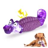 HGB Tough Dog Chew Toys for Aggressive Chewers, Squeaky Indestructible Dog Toy for Large Dogs to Keep Them Busy & Reduce Boredom for Small, Medium, Large Breed, Bacon Flavor