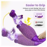 HGB Tough Dog Chew Toys for Aggressive Chewers, Squeaky Indestructible Dog Toy for Large Dogs to Keep Them Busy & Reduce Boredom for Small, Medium, Large Breed, Bacon Flavor