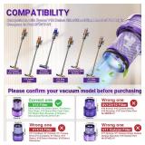 2 Pack Filter Replacements for Dyson V12 Detect Slim Animal Slim+ Cordless V12 Slim Absolute SV34, SV35 Vacuum Cleaner Replacement Parts, Compare to Part 971517-011