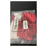 Realspring 12 Pcs 7 Inch Mini Christmas Stockings Hanging Small Stockings Christmas Mitten Stocking Decorations Christmas Stockings with Cuff for Xmas Tree Decor Family Presents Fill(Red)