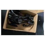 CBWLWJ 6 Pack Heavy Duty Wall Hooks for Hanging, Metal Coat Hooks Wall Mount, Easy to Install, Ideal for Living Room, Bathroom, Kitchen, Bedroom (Black)