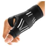 FREETOO Wrist and Thumb Brace Right Hand or Left Hand for Arthritis Pain and Support, Thumb Splint for Trigger Thumb, Finger Splint for Tendonitis, Sprain, MCP Pain Fits Palm 8.5