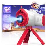 Kids Camera, Camera for Kids with Projector, Offers Projection, 48MP Photography, 1080p Video Recording, Kids Digital Camera Christmas Birthday Gifts for Boys Girls Age 3+ (Red)