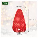 Upright Christmas Tree Storage Cover,Tear Resistant Adjustable Christmas Tree Storage Bag for 9 Foot Assembled Tree Standing with Ornaments,Christmas Tree Cover with Zipper, Dustproof