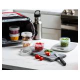 ELEGANT DISPOSABLES (4 Ounce 10 Pack) Clear Twist cap Containers Clear with Screw on Lids Twist Top Food Storage Freezer Containers