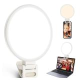 ACMEZING Upgraded Full Screen Ring Light 60 LED Side Emitting Anti-Glare Clip-on Light for Phone iPhone Computer Laptop Monitor, 3 Light Modes for Live Streaming, Selfie, Zoom Video Conference,TikTok