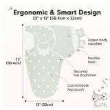 KeaBabies 3-Pack Organic Baby Swaddle Sleep Sacks - Swaddles for Newborns, Infant 3-6 Months, Baby Girls, Boys, Soft & Snug Newborn Sleep Sack, Nursery Swaddling Blankets (Bunnies, L)