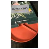 greenandlife 9 Inch 4PCS Unbreakable Portion Control Plates, Divided Plates for Kids Adults, Dishwasher & Microwave Safe Compartment Plate, Lightweight Reusable Wheat Straw Plate, BPA Free