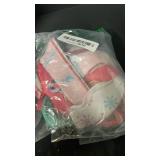 DIYDEC Pastel Christmas Tree Topper 43x13 Inches Large Christmas Tree Toppers Bows Pink Wreath Bow for Xmas Ornaments Party Holiday Home Wedding Decoration