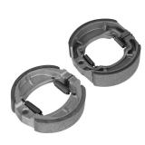 Front and Rear Brake Shoes Pads for Kawasaki KLX 110/110R 2002-2020, KLX 110L 2010-2020, Replace for 41048-1141 41048-1083 K603 K715, Drum Brake Shoe Set