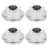 4PCS Oil Bath Dust Caps, K71-704-00,Fits For Dexter 9k-10K 8-415 430 General Duty Axles Built After July 2009, for Dexter 9K 10K 3.5\" Threads Trailer Axle Plastic Cover 21-88 Oil Caps