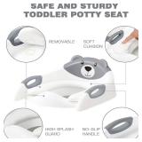 Potty Training Seat ï¼SKYROKU Potty Training Toilet with Step Stool Ladder, for Kids Boys Girls Toddlers - Comfortable Safe Potty Seat with Anti-Slip Pads Ladder ï¼8838-Greyï¼