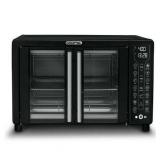 Gourmia 25 Qt Digital French Door Air Fryer Toaster Oven  Black