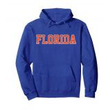 Vintage Florida Men Florida Women Retro Orange Blue FL Tee Pullover Hoodie M