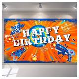 Dart Battle Happy Birthday Backdrop Party Decorations Dart Theme Party Photo Background Birthday Table Decorations for Kids Boys