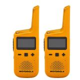Motorola Solutions, Portable FRS, T380, Talkabout, Two-Way Radios, Rechargeable, W/ Charging Dock, 22 Channel, 25 Mile, Yellow, 2 Pack