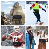 Electric Heated Hand Warmer Pouch,(No Build in Battery) Gloves with Double Sided Heating Areas- Portable USB Heated Hand Muff for Men & Women - Ideal for Football, Hunting,Fishing,Camping, Golf