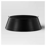 A 25 inch Metal Christmas Tree Collar - Wondershop Black