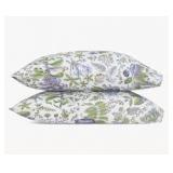 Floral Cotton Decorative Pillow 2 Pack 21x21