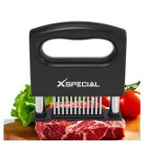 XSpecial Mini-Deluxe Meat Tenderizer - 48 Blade Stainless Steel Needle Tenderizer for Steak & Chicken