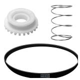 Dkaikai WH05X24185 Clutch, WH01X24434 Spring, WH01X27538 Drive Belt Kit for GE/Hotpoint Washers - Replaces 4588013, AP5993402, PS11729473, EAP11729473