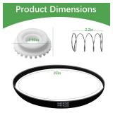 Dkaikai WH05X24185 Clutch, WH01X24434 Spring, WH01X27538 Drive Belt Kit for GE/Hotpoint Washers - Replaces 4588013, AP5993402, PS11729473, EAP11729473