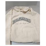 Los Angeles California Fleece Polo Sweatshirt, Size Large
