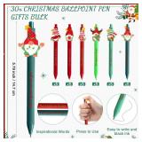 AmazingSpark 120 Sets Christmas Gnome Pens Bulk Xmas Gnome Themed Gifts Ballpoint Retractable Pen with Inspirational Bookmarks for Christmas Party Favors Goodie Bags Stuffer Staff Office