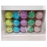 SY Super Bang 15PCS Christmas Ornaments Set, 8CM/3.14\" Macaroon Colorful Pastel Candy Shatterproof Ball Ornaments Tree Hanging Decorations, for Home Holiday Party Xmas Decor.