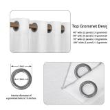 Linen Look Blackout Curtains for Bedroom - Extral Wide Thermal Insulated & Privacy Protection Patio Sliding Door Drape - Grommet Thick Textured Panel for Living Room, W100 x L96 inches, White