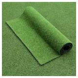Homietina Artificial Grass Rug 0.8 Inch Pile Height 4FTX6FT Indoor Outdoor Rug Fake Grass Carpet with Drainage Holes Artificial Turf Faux Grass Rug Realistic Turf Soft Rubber Backing Custom Size