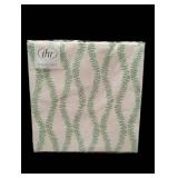 2 Packages of 5" Square Green Leaf and Stem Beverage Napkins, 20ct