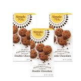 Simple Mills Almond Flour Double Chocolate Chip Cookies, Gluten Free and Delicious Crunchy Cookies, Organic Coconut Oil, Good for Snacks (Packaging May Vary), 5.5 Ounce (Pack of 3)