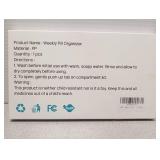 Weekly Pill Organizer, Portable Medicine Pill Container, Big Compartments Travel Pill Organizer, Daily Pill Case for Vitamins, Fish Oils or Supplements, BPA-Free Pill Box, Black