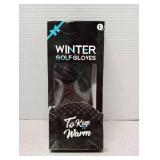 FINGER TEN Men Winter Golf Gloves Warm with Ball Marker Grip Performance Value 1 Pair Large Cold Weather Windproof Size from Medium to XL (Large)