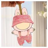 2025 New Clothes for LABUBU Doll, 2-Piece Outfits Set for LABUBU 5.91-6.7 in (15-17cm) Dolls, Cute Accessories for Labubu Doll, Stylish Outfit for Boys Girls Birthday Collectors